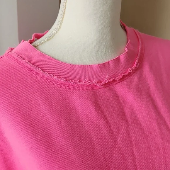 NWT ❗️ Free people houte pink oversize small S with pockets sweater - Picture 10 of 16